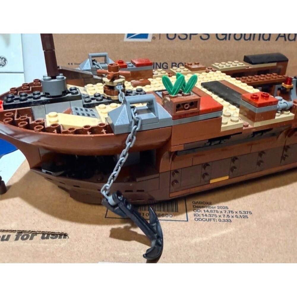 LEGO Ninjago Destiny's Bounty 70618 Incomplete Ship Hull Lot Sails Cabin Parts